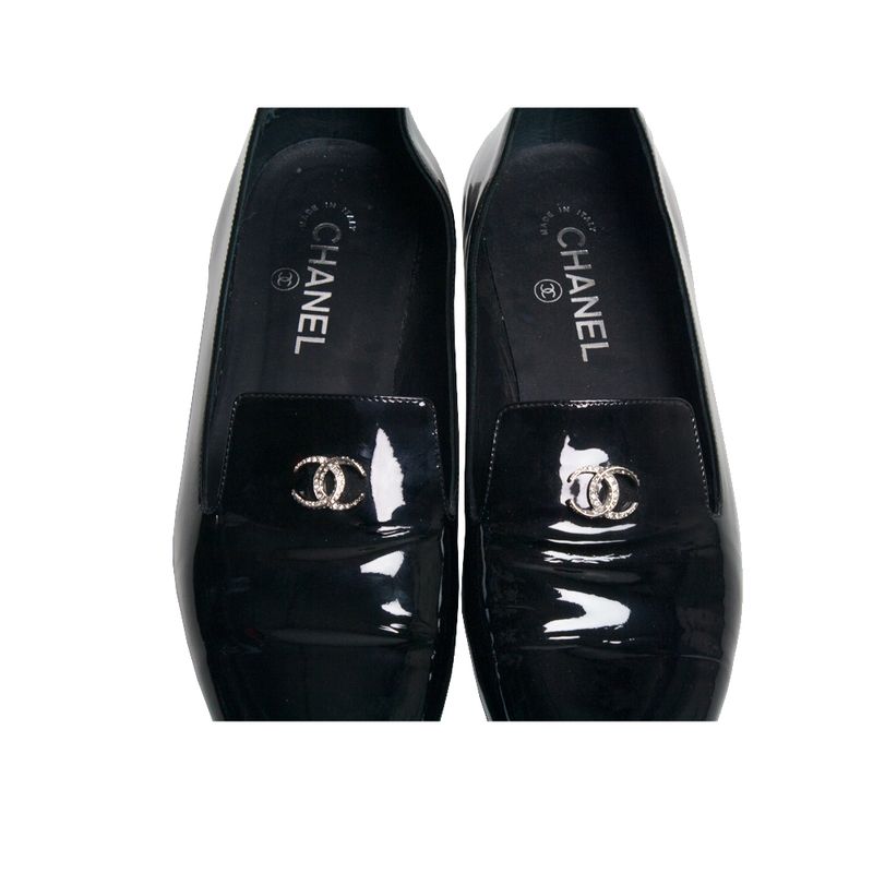 Loafer-Chanel-Patent-Verniz-Preto