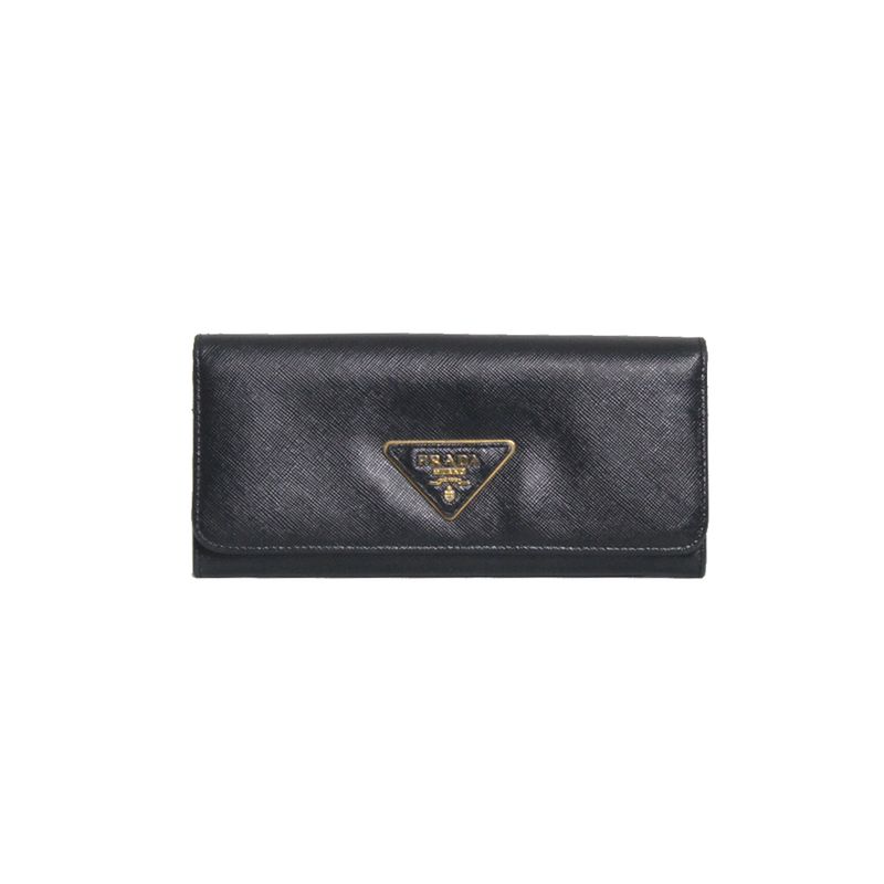 Carteira-Prada-Zaffiano-Leather-Preta