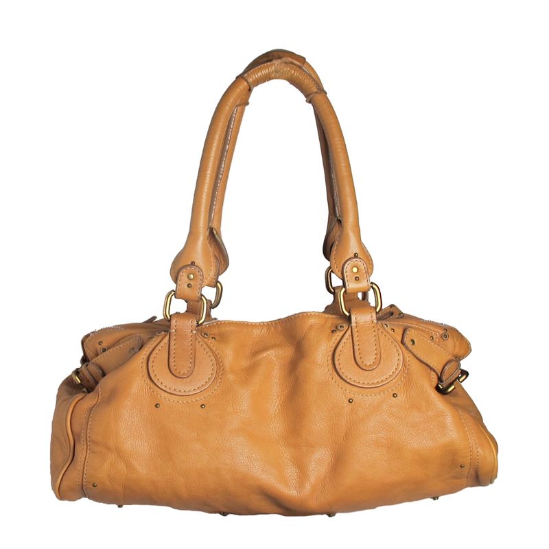 Bolsa-Chloe-Paddington-Padlock-Caramelo
