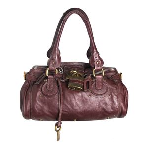 Bolsa Chloe Paddington Padlock Vinho
