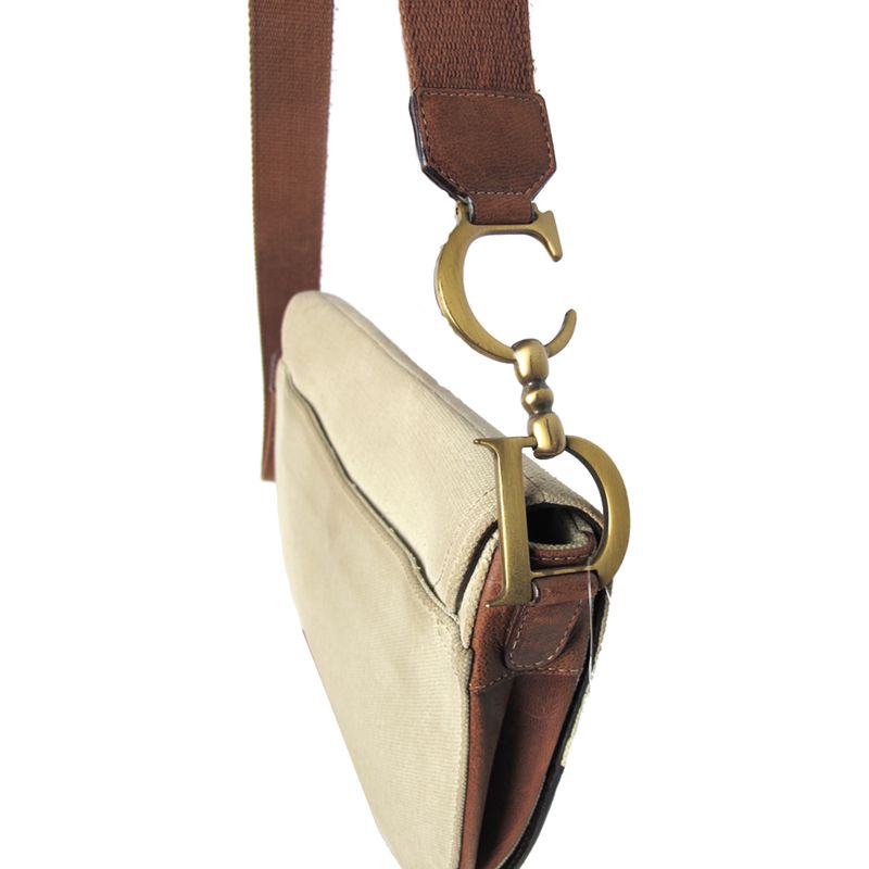 Bolsa-Christian-Dior-Double-Saddle-Offwhite-com-Marrom