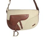 Bolsa-Christian-Dior-Double-Saddle-Offwhite-com-Marrom