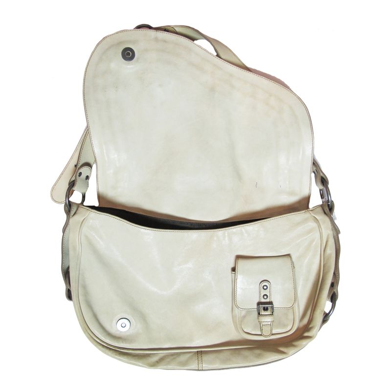 Bolsa-Christian-Dior-Gaucho-Leather-Satchel