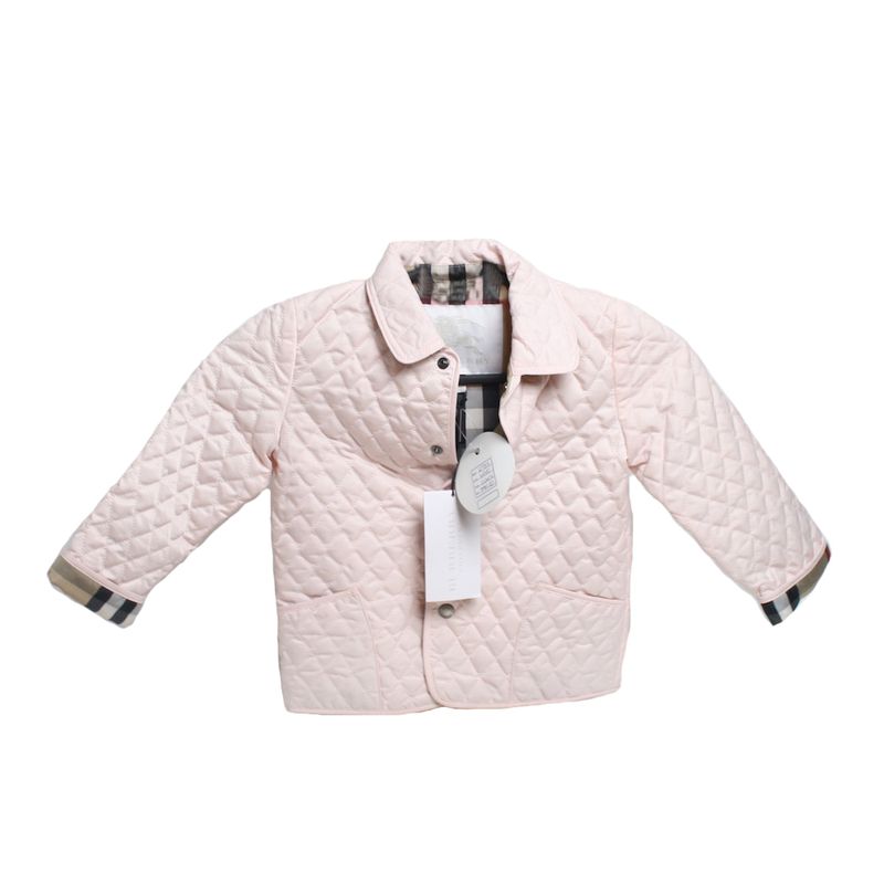 Casaco-Burberry-Quilted-Pink