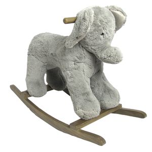 Cavalinho Elefante Cinza Infantil
