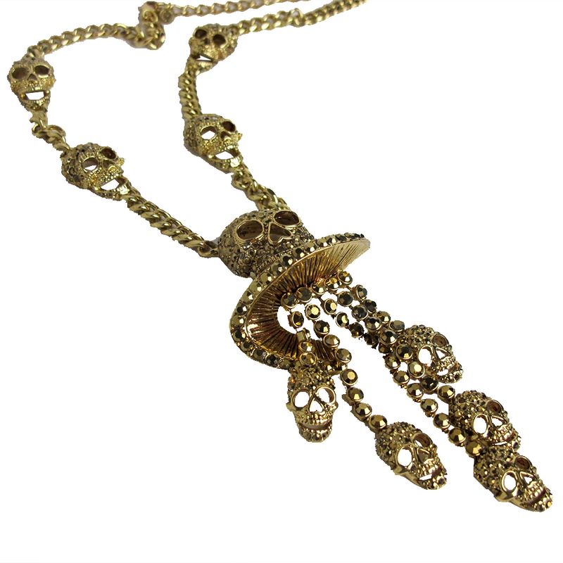 Colar-Butler---Wilson-Skull-Gold-Crystal