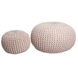 Conjunto de Puffs Rosa Baby & Child Infantil