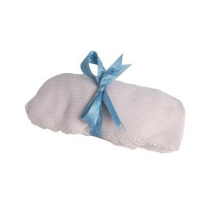 Manta Tricot Rosa Lisa Infantil