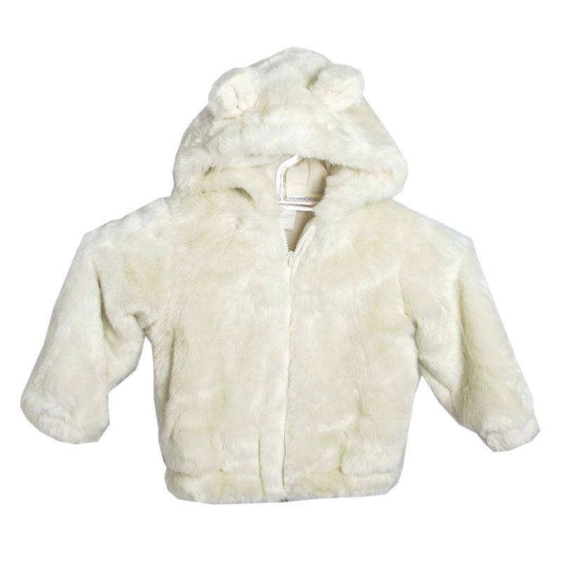Casaco-de-Pele-Sintetica-Baby-Child-com-Capuz-Off-White-2-a-3-anos-