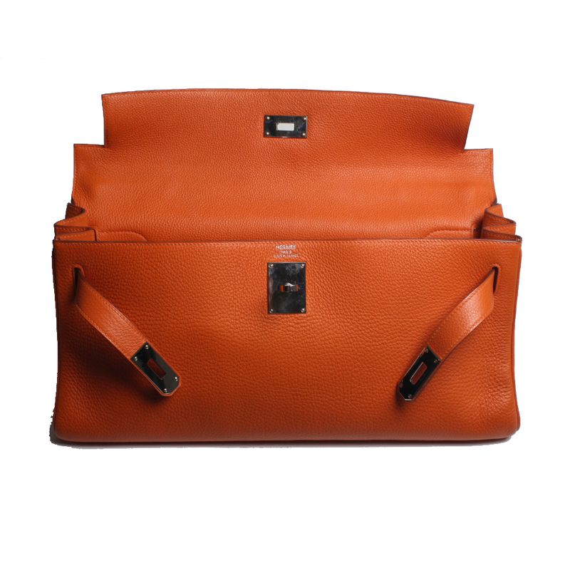 Bolsa-Hermes-Kelly-Shoulder-Laranja