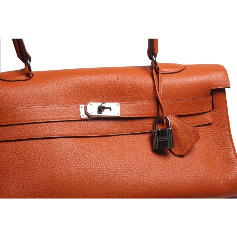 Bolsa-Hermes-Kelly-Shoulder-Laranja