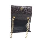 Bolsa-Salvatore-Ferragamo-Vintage-Mini-em-Croco-Marrom