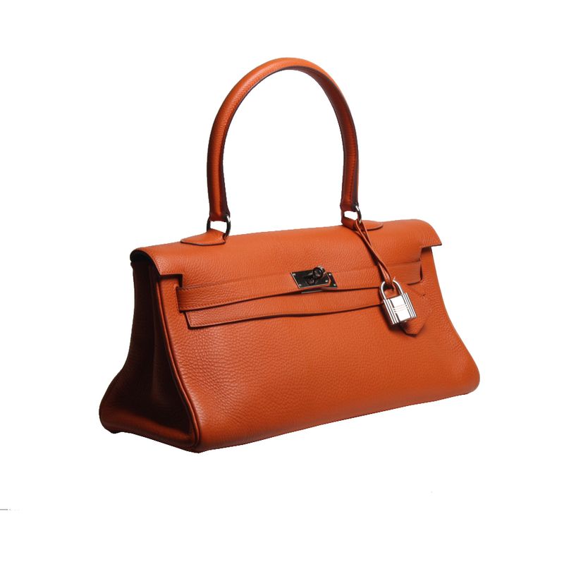 Bolsa-Hermes-Kelly-Shoulder-Laranja