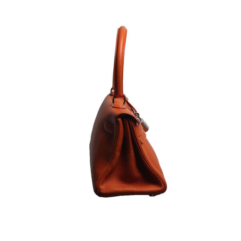 Bolsa-Hermes-Kelly-Shoulder-Laranja