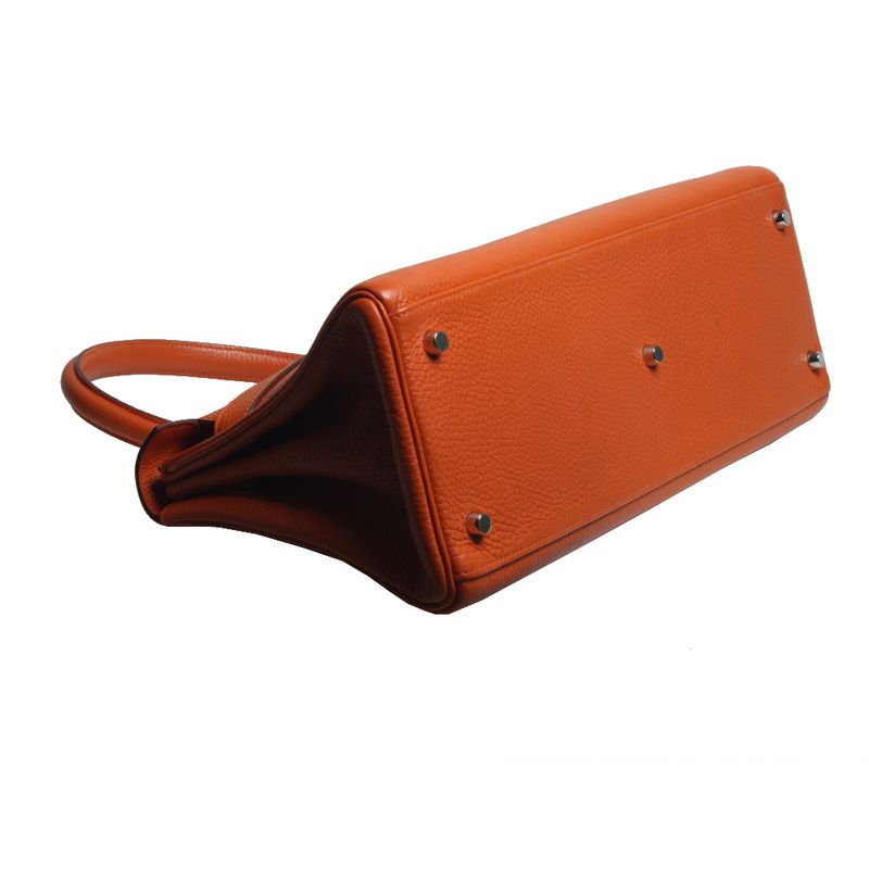 Bolsa-Hermes-Kelly-Shoulder-Laranja