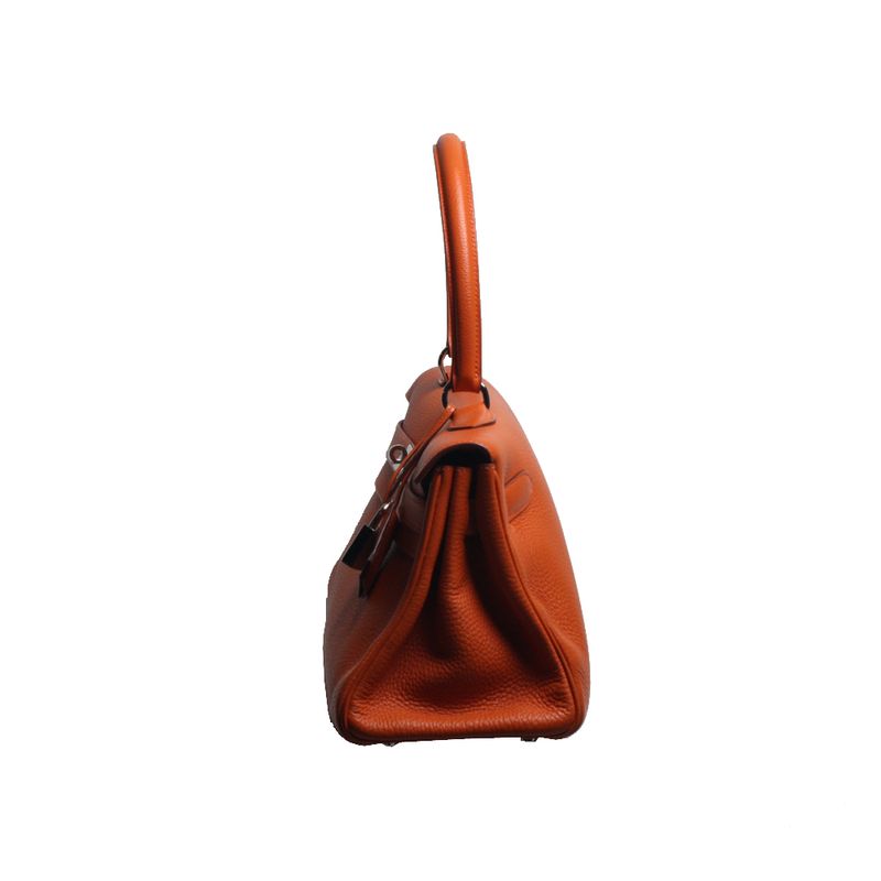 Bolsa-Hermes-Kelly-Shoulder-Laranja
