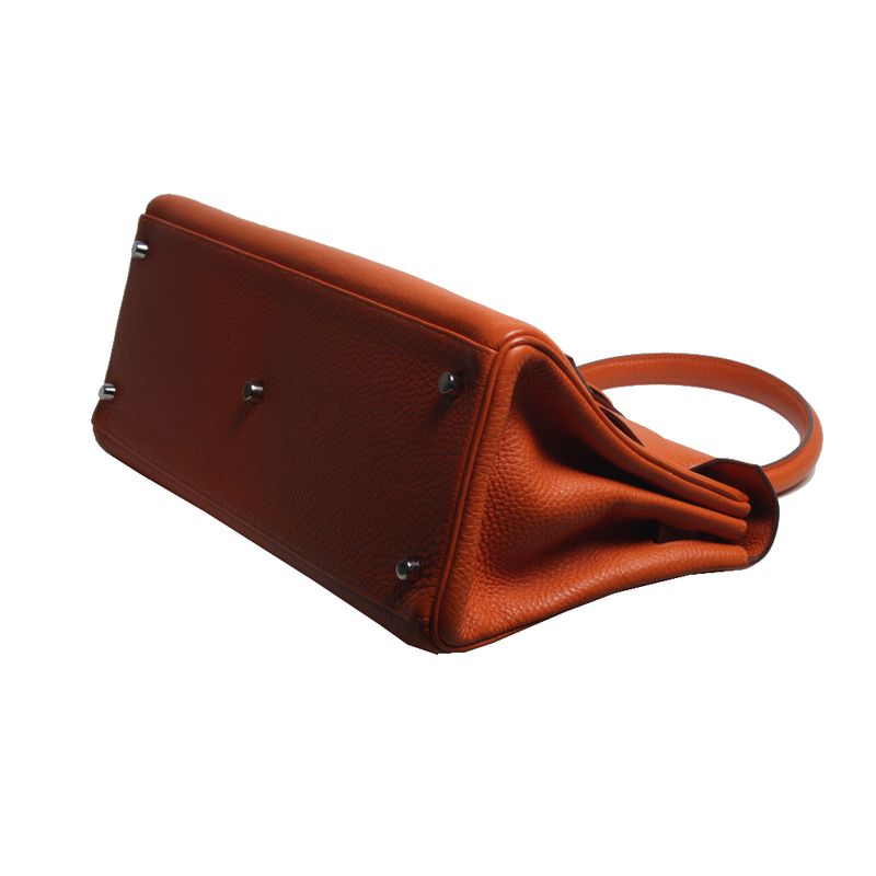 Bolsa-Hermes-Kelly-Shoulder-Laranja