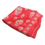 Lenco-Alexander-McQueen-Classic-Silk-Skull-Vermelho