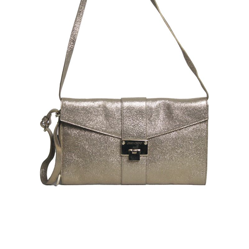 Clutch-Jimmy-Choo-Dourada