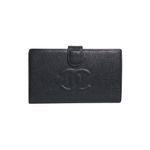 Carteira-Chanel-Couro-Caviar-Preto