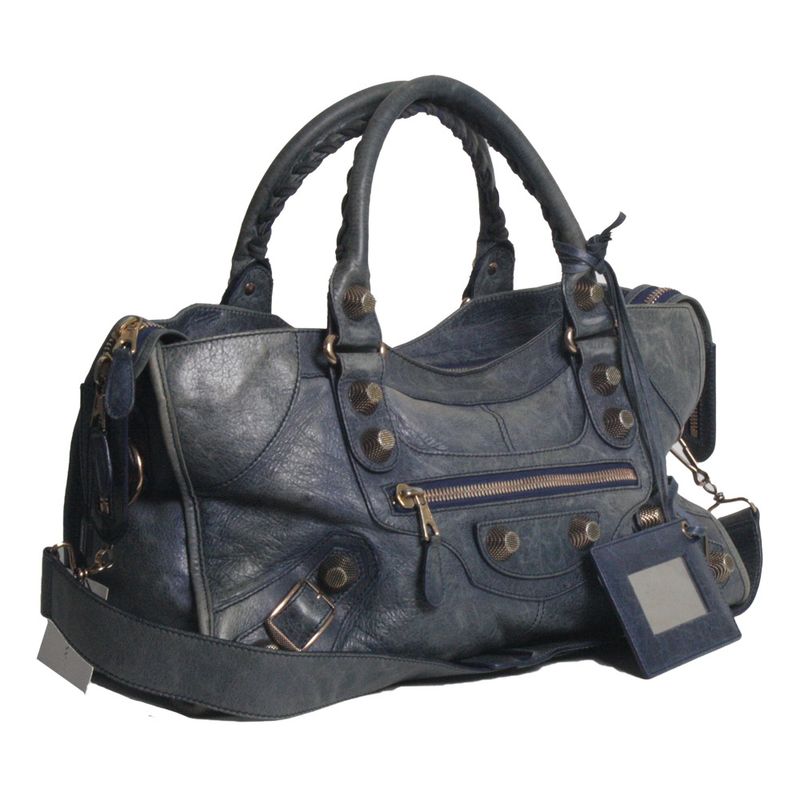 Bolsa-Balenciaga-Classic-City-Azul-Escuro
