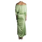 Vestido-John-Galliano-Viscose-Verde