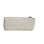 Clutch-Miu-Miu-Matelasse-Leather-Wristlet-Off-White
