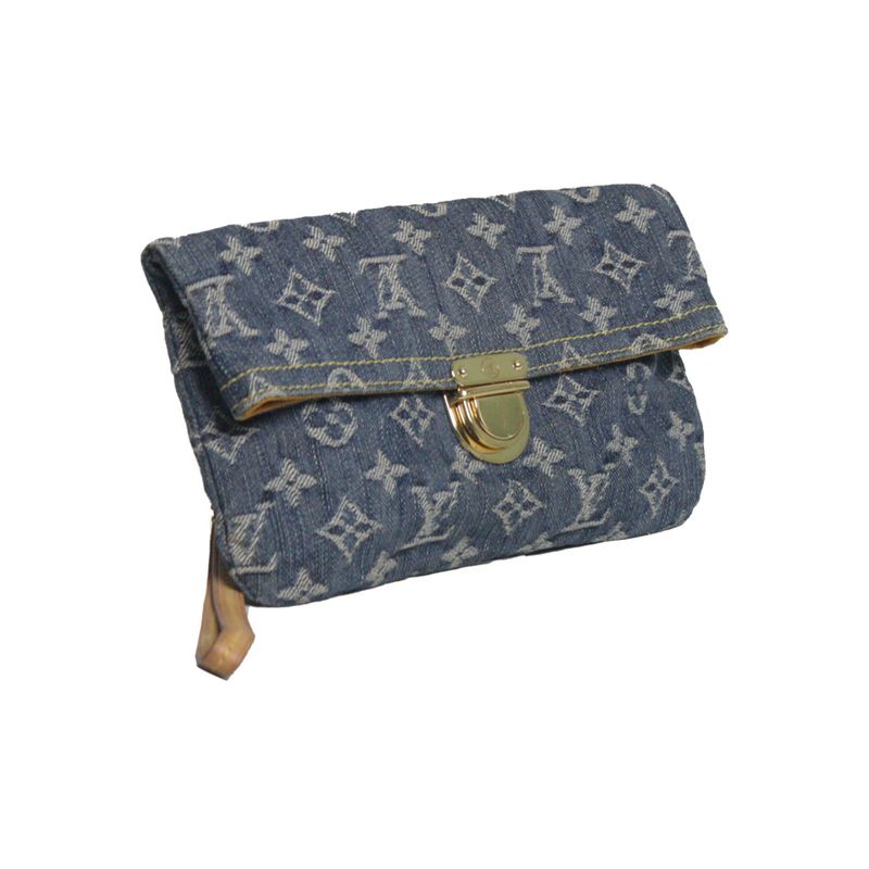 Clutch-Louis-Vuitton-Denim-Pochette