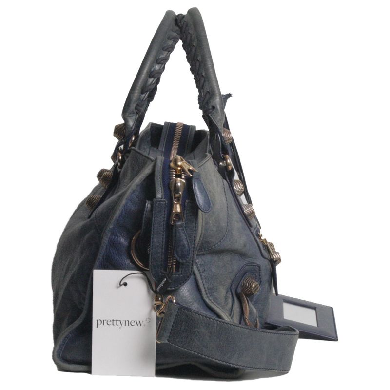 Bolsa-Balenciaga-Classic-City-Azul-Escuro