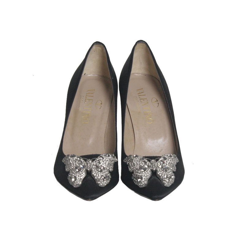 Scarpin-Valentino-Cetim-Borboleta
