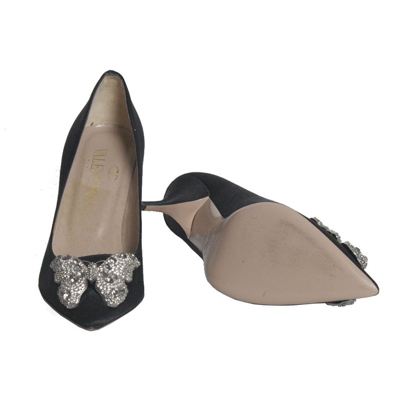 Scarpin-Valentino-Cetim-Borboleta