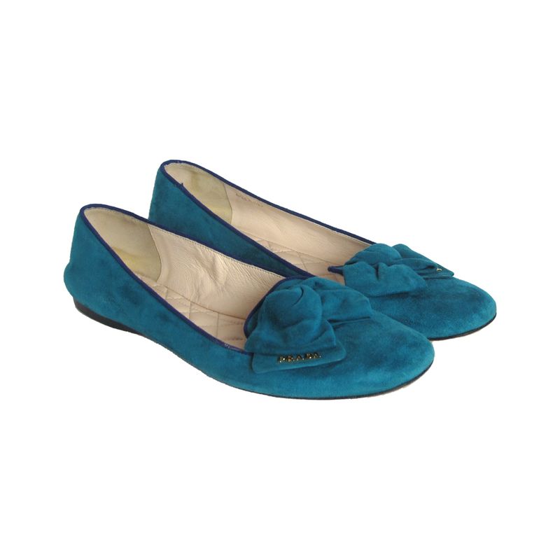 Loafer-Prada-Camurca-Turquesa