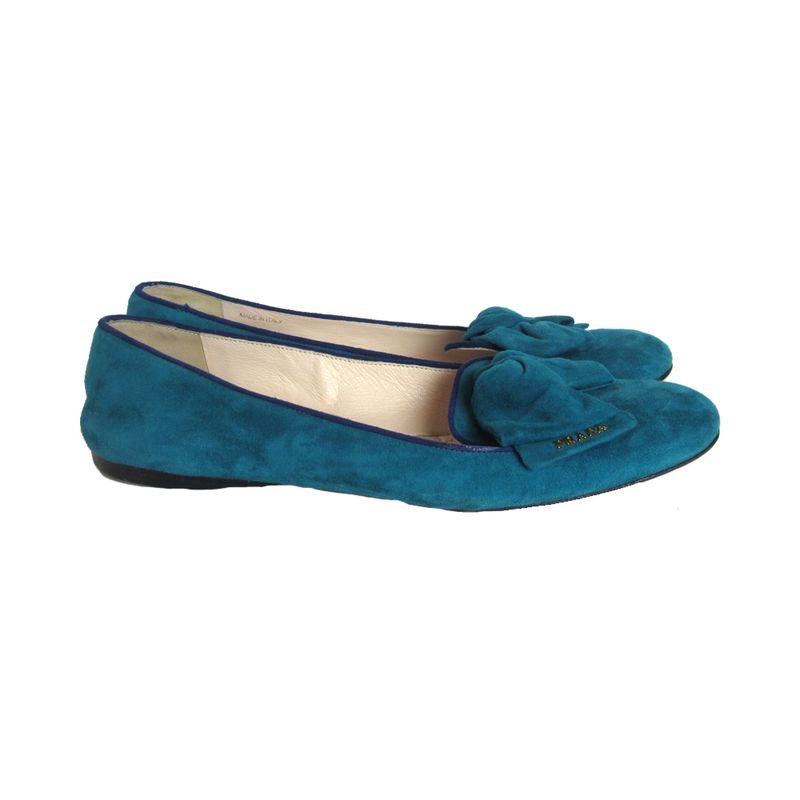 Loafer-Prada-Camurca-Turquesa