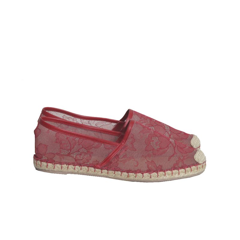 Espadrille-Valentino-renda-vermelha