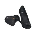 Peep-toe-Dolce-Gabbana-Camurca-Preto-Strass