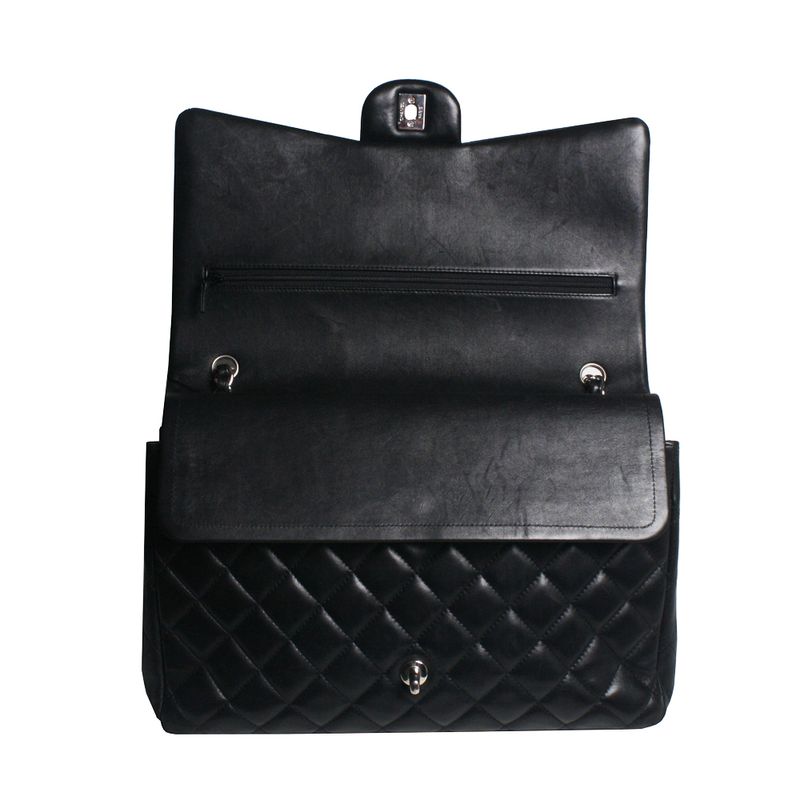 Bolsa-Chanel-Double-Flap-Maxi-Black
