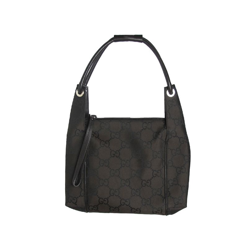 Bolsa-Gucci-Nylon-Brown-Canvas