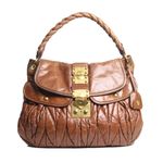 Bolsa-Miu-Miu-Coffer-Leather-Caramelo