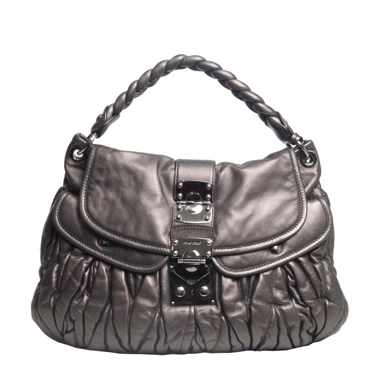 Bolsa-Miu-Miu-Coffer-Leather-Chumbo