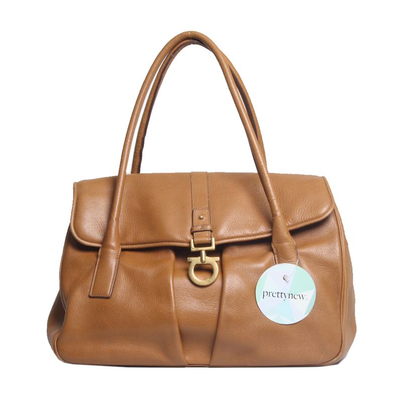 Bolsa-Salvatore-Ferragamo-Fivela-Dourada