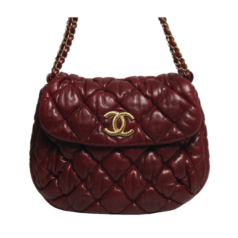 Bolsa-Chanel-Matelasse-Burgundy