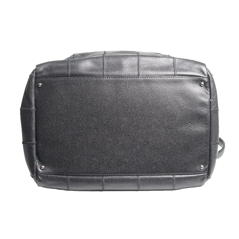 Bolsa-Chanel-Square-Quilt-G-Preta