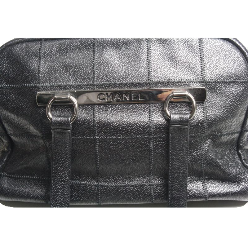 Bolsa-Chanel-Square-Quilt-G-Preta