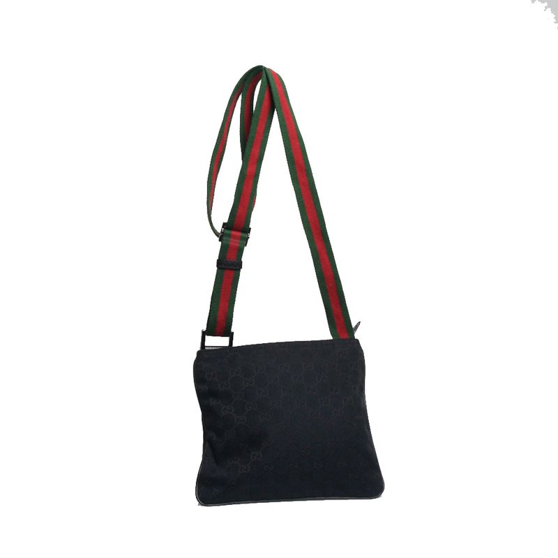 Bolsa-Gucci-Preta-Tecido