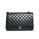 Bolsa-Chanel-Double-Flap-Maxi-Black