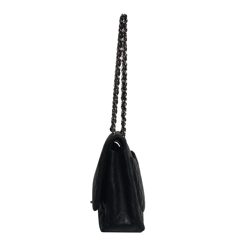 Bolsa-Chanel-Double-Flap-Maxi-Black