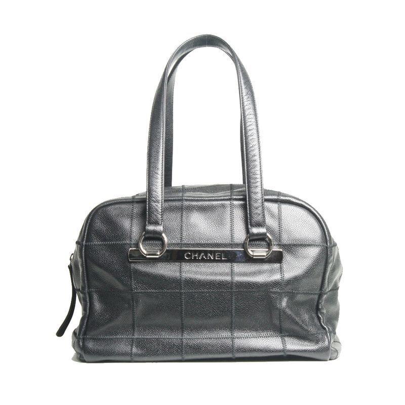 Bolsa-Chanel-Square-Quilt-G-Preta