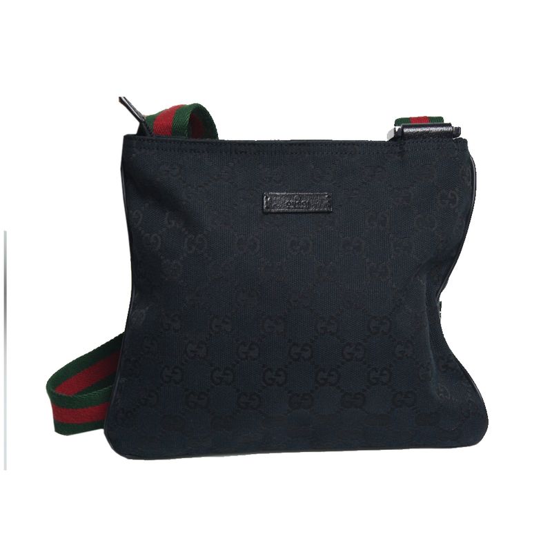 Bolsa-Gucci-Preta-Tecido