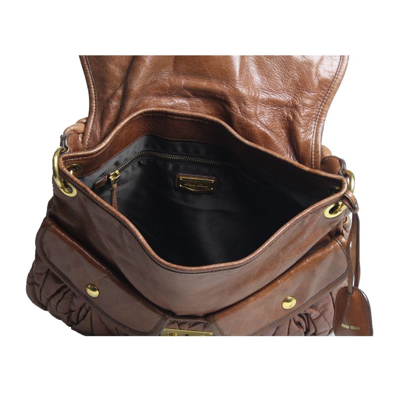 Bolsa-Miu-Miu-Coffer-Leather-Caramelo