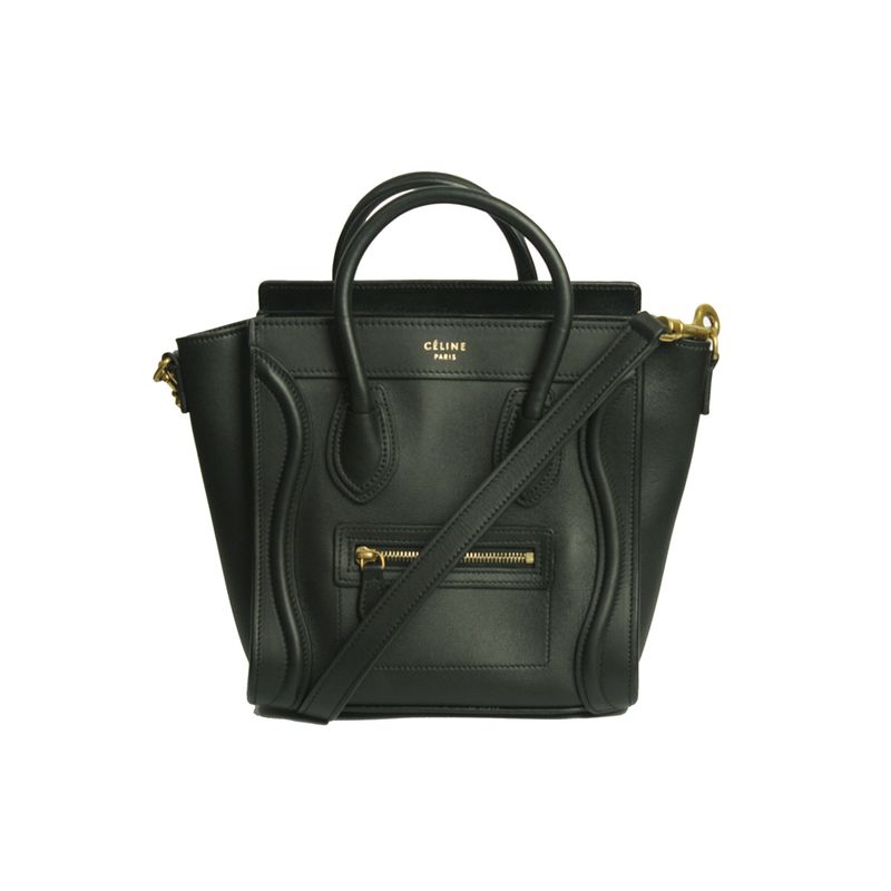 Bolsa-Celine-Nano-Luggage-Tote-Preta